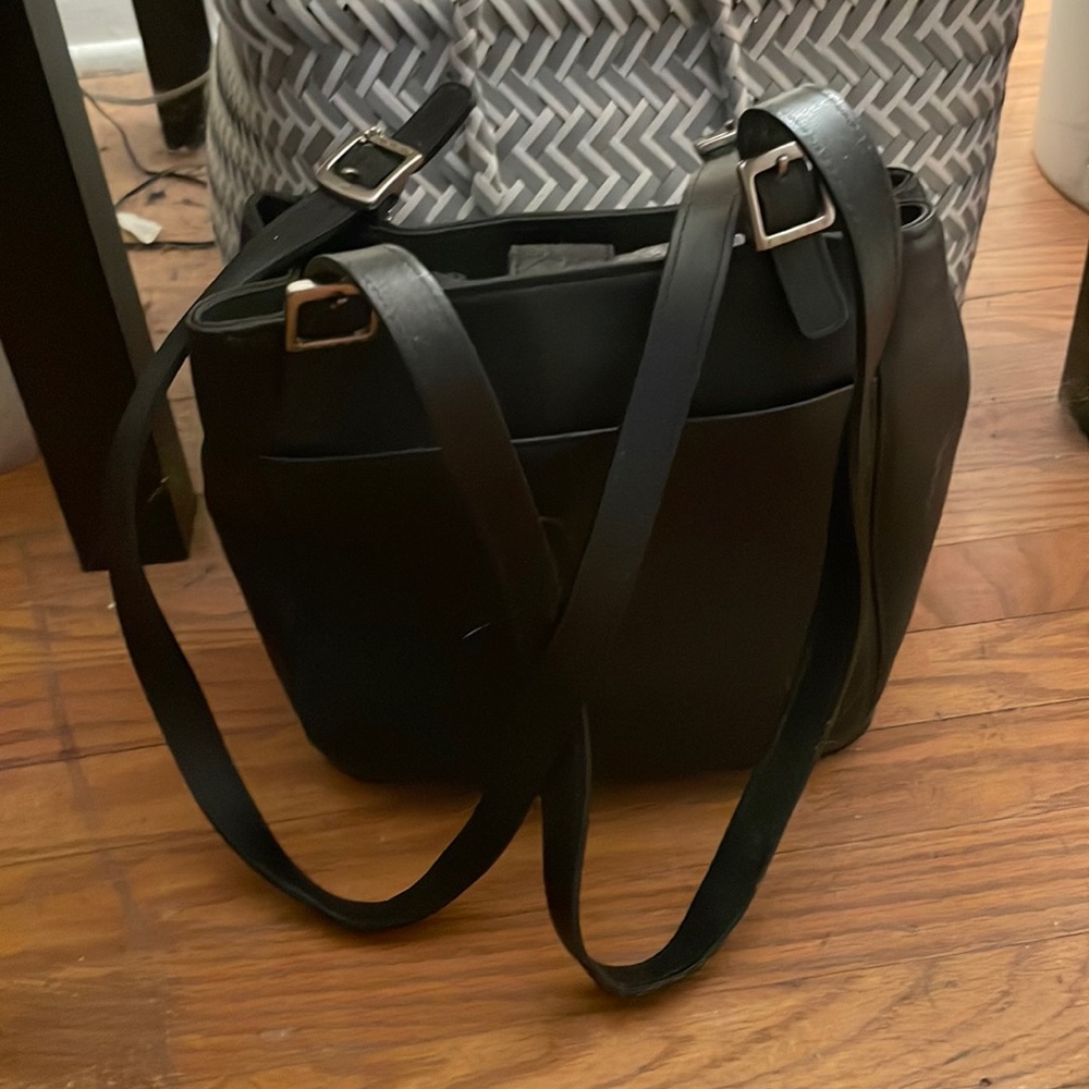 Coach Small Black Leather Tote